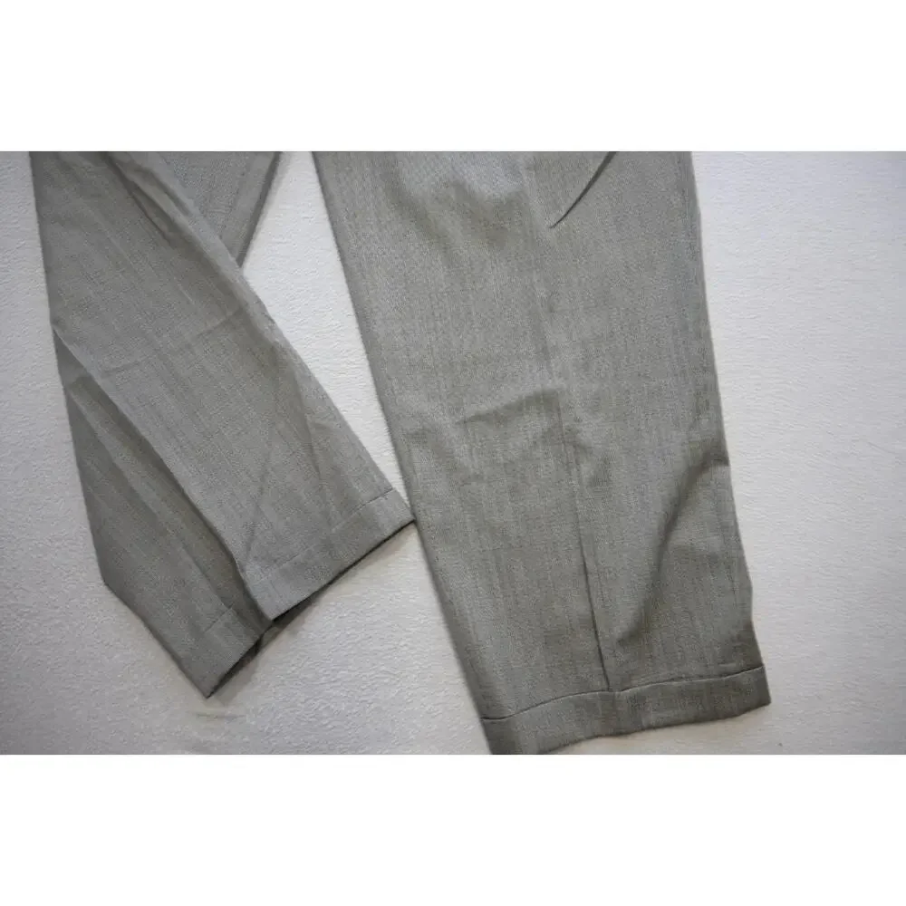 Jhane Barnes Wool Plaid Pleated 2 Button Suit Pants Jacket‎ Mens 40 x 31 44 L